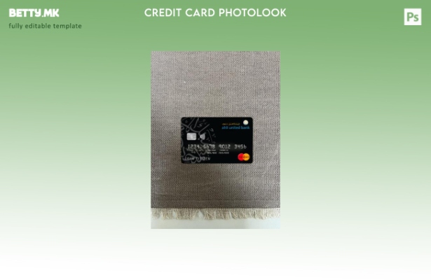 Модерен стил Бахреин Ахли Јунајтед банка мастер карта photolook преден шаблон